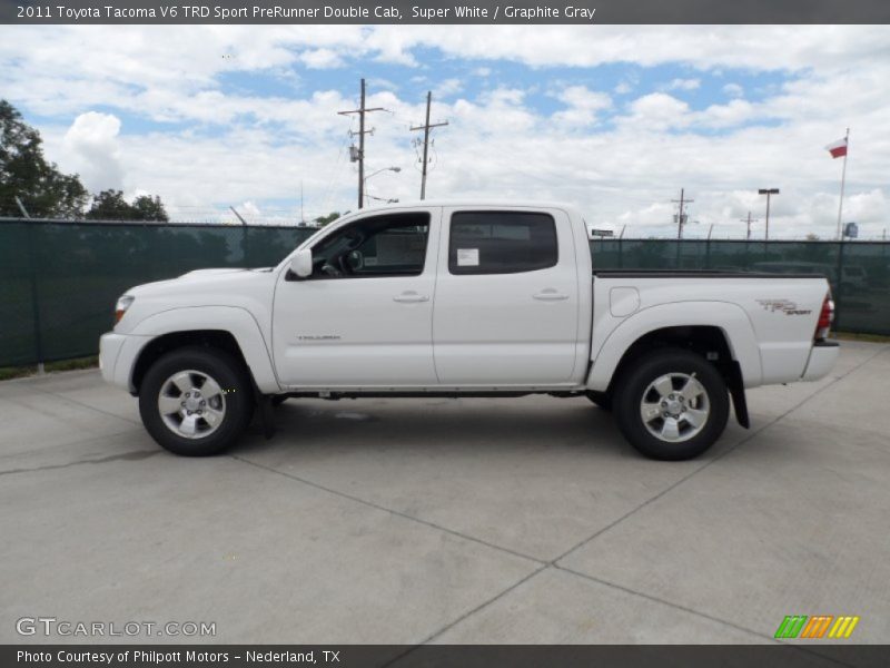  2011 Tacoma V6 TRD Sport PreRunner Double Cab Super White