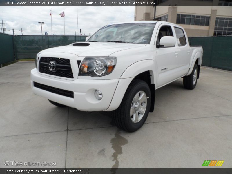 Front 3/4 View of 2011 Tacoma V6 TRD Sport PreRunner Double Cab