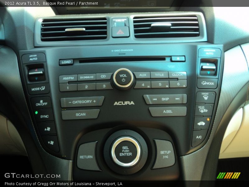 Controls of 2012 TL 3.5