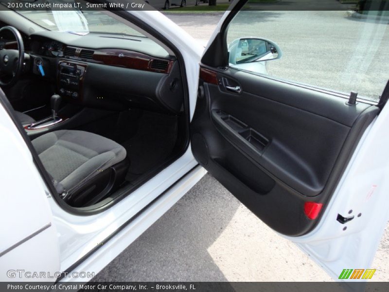 Summit White / Gray 2010 Chevrolet Impala LT