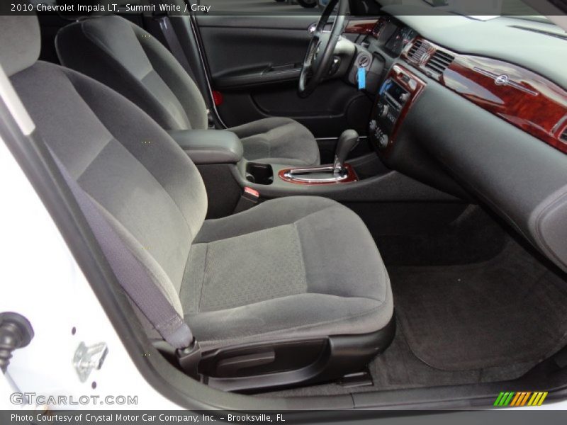 Summit White / Gray 2010 Chevrolet Impala LT