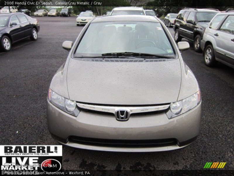 Galaxy Gray Metallic / Gray 2008 Honda Civic EX Sedan