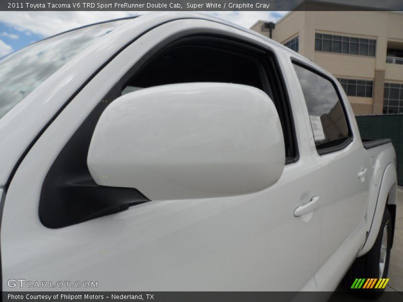 Super White / Graphite Gray 2011 Toyota Tacoma V6 TRD Sport PreRunner Double Cab