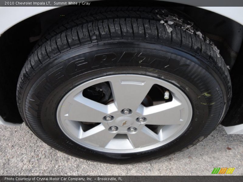 Summit White / Gray 2010 Chevrolet Impala LT