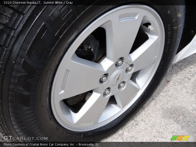 Summit White / Gray 2010 Chevrolet Impala LT