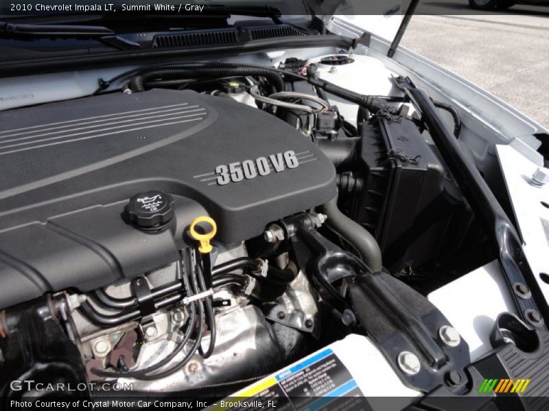 Summit White / Gray 2010 Chevrolet Impala LT