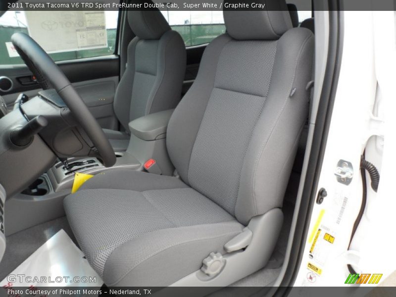  2011 Tacoma V6 TRD Sport PreRunner Double Cab Graphite Gray Interior