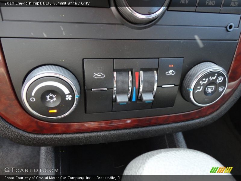 Summit White / Gray 2010 Chevrolet Impala LT