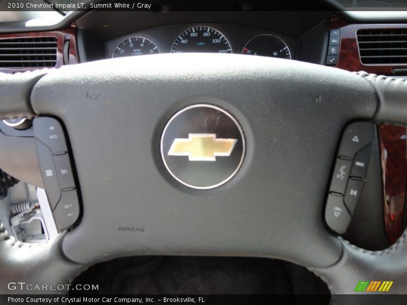 Summit White / Gray 2010 Chevrolet Impala LT