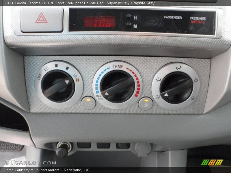 Controls of 2011 Tacoma V6 TRD Sport PreRunner Double Cab