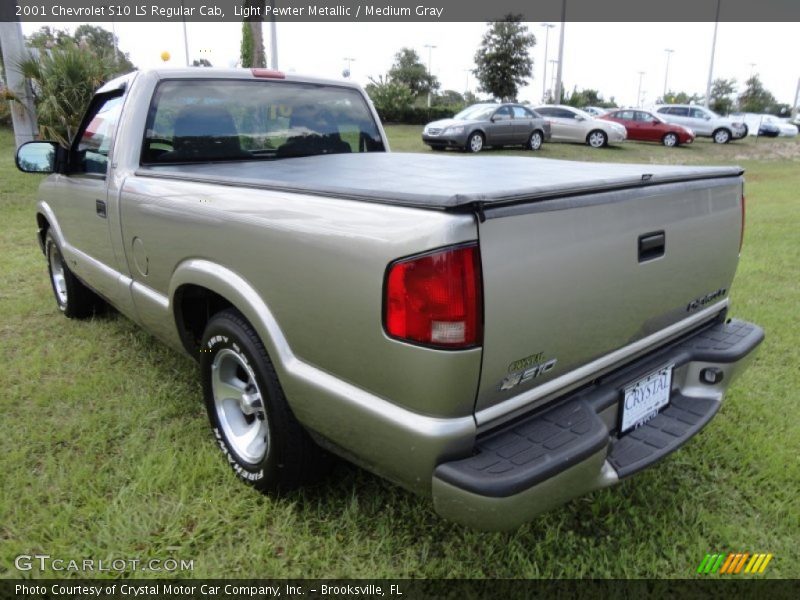 Light Pewter Metallic / Medium Gray 2001 Chevrolet S10 LS Regular Cab