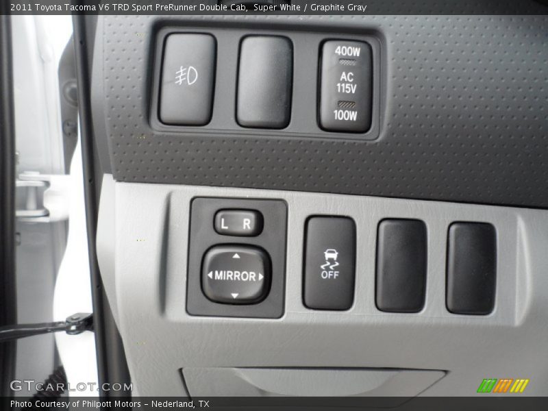 Controls of 2011 Tacoma V6 TRD Sport PreRunner Double Cab