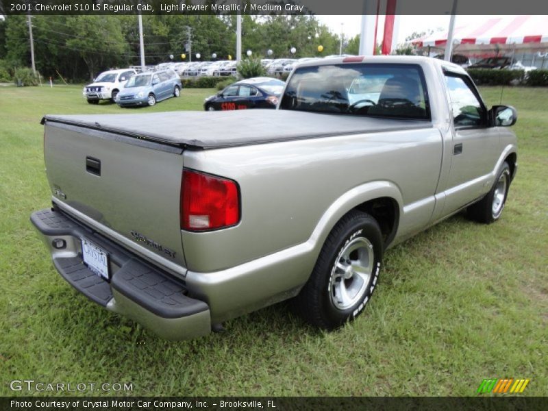 Light Pewter Metallic / Medium Gray 2001 Chevrolet S10 LS Regular Cab