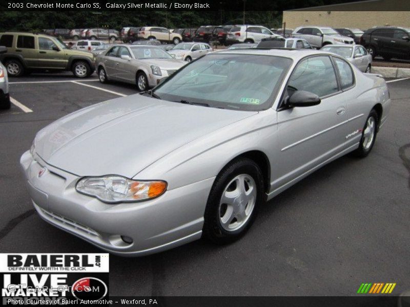 Galaxy Silver Metallic / Ebony Black 2003 Chevrolet Monte Carlo SS