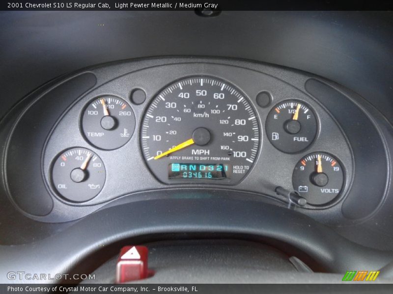  2001 S10 LS Regular Cab LS Regular Cab Gauges