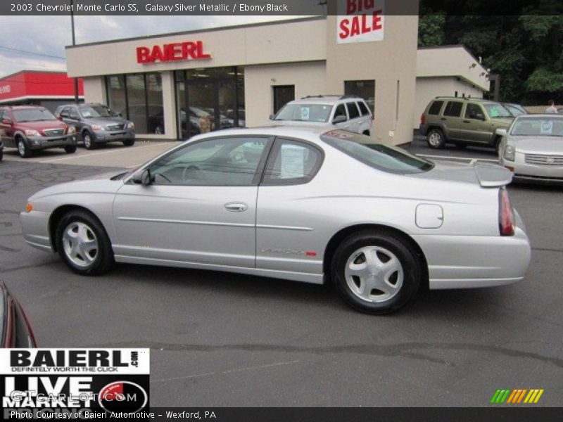 Galaxy Silver Metallic / Ebony Black 2003 Chevrolet Monte Carlo SS