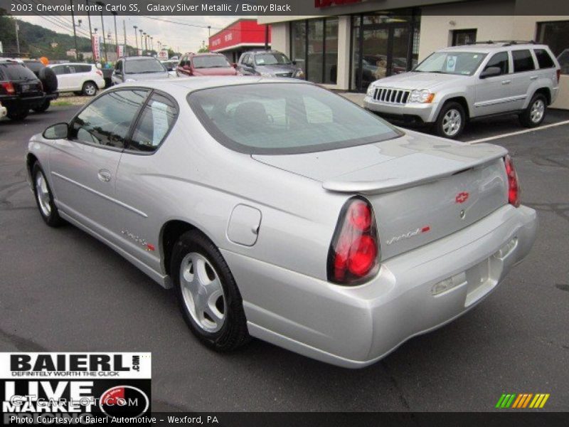 Galaxy Silver Metallic / Ebony Black 2003 Chevrolet Monte Carlo SS