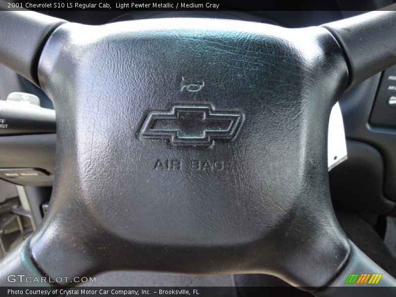 Light Pewter Metallic / Medium Gray 2001 Chevrolet S10 LS Regular Cab