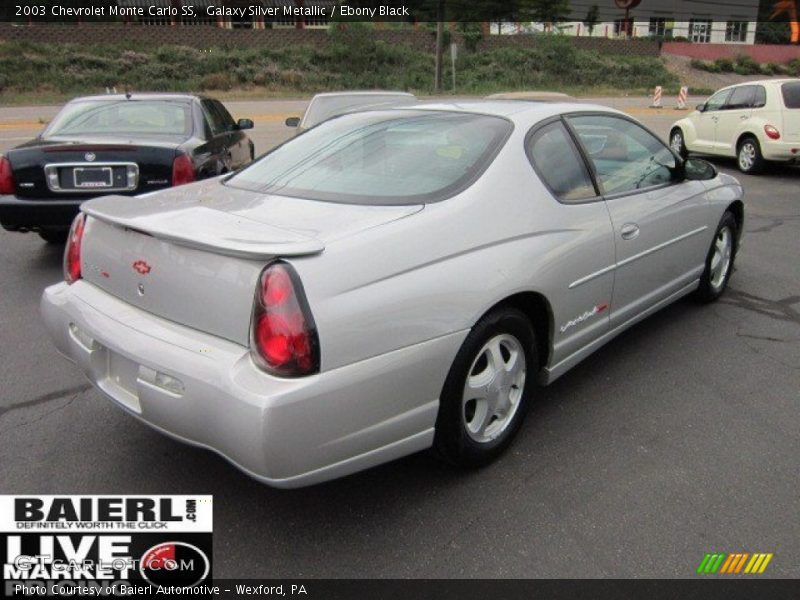 Galaxy Silver Metallic / Ebony Black 2003 Chevrolet Monte Carlo SS