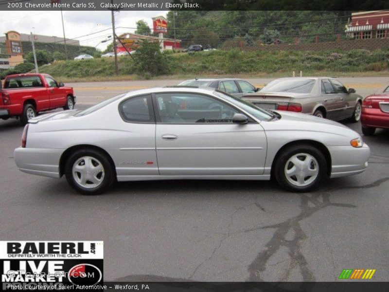 Galaxy Silver Metallic / Ebony Black 2003 Chevrolet Monte Carlo SS