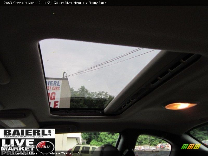Galaxy Silver Metallic / Ebony Black 2003 Chevrolet Monte Carlo SS