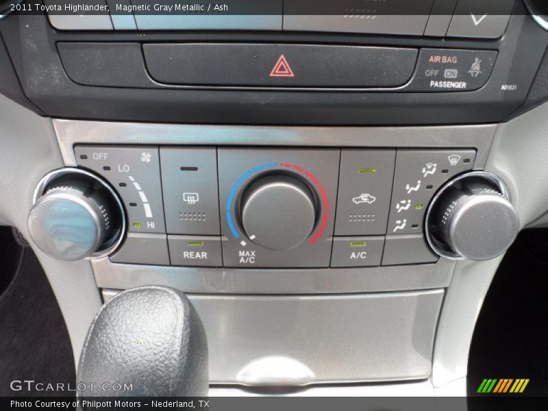 Controls of 2011 Highlander 