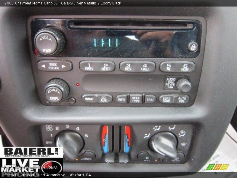 Galaxy Silver Metallic / Ebony Black 2003 Chevrolet Monte Carlo SS