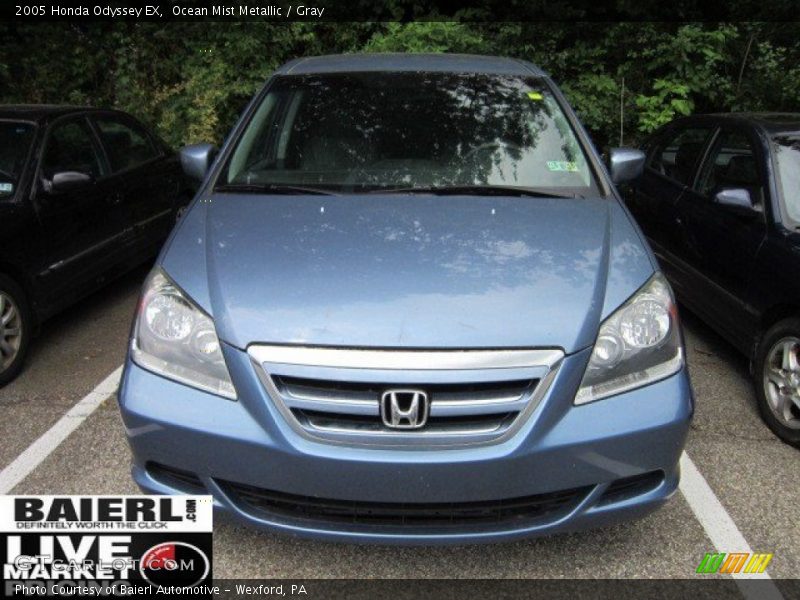 Ocean Mist Metallic / Gray 2005 Honda Odyssey EX