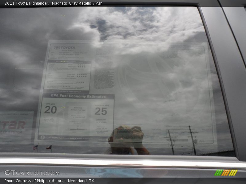 Magnetic Gray Metallic / Ash 2011 Toyota Highlander