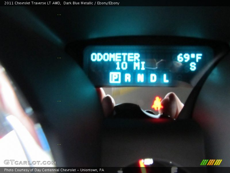 Dark Blue Metallic / Ebony/Ebony 2011 Chevrolet Traverse LT AWD