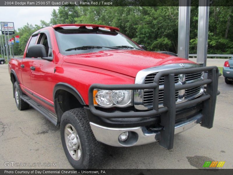 Flame Red / Taupe 2004 Dodge Ram 2500 ST Quad Cab 4x4