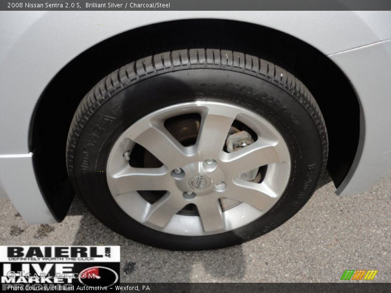 Brilliant Silver / Charcoal/Steel 2008 Nissan Sentra 2.0 S