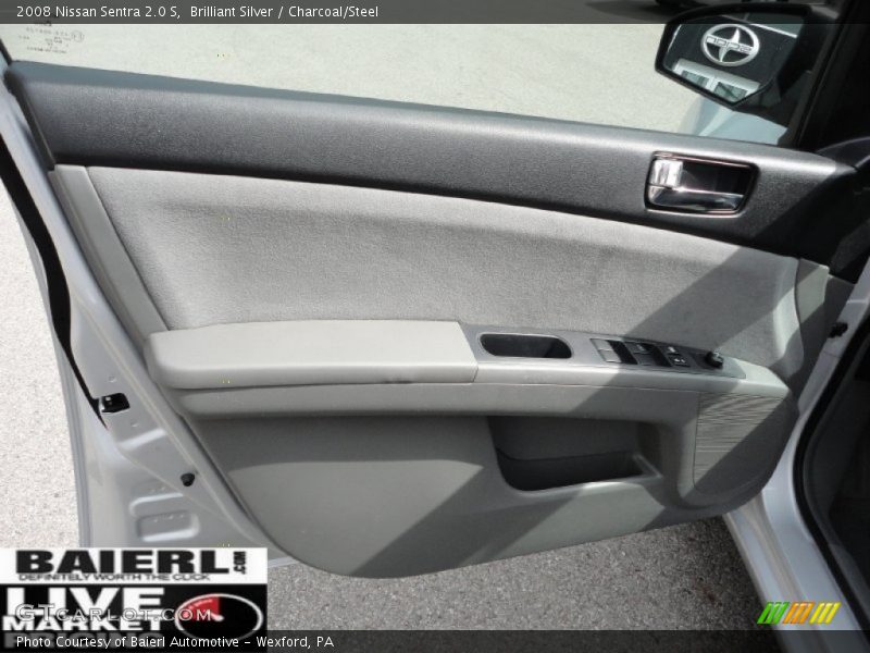 Brilliant Silver / Charcoal/Steel 2008 Nissan Sentra 2.0 S