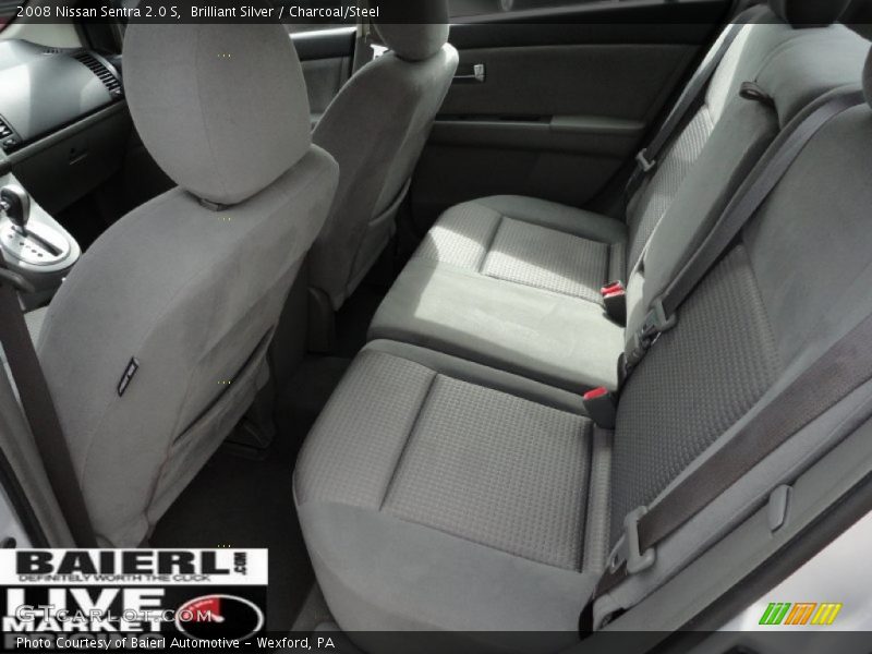 Brilliant Silver / Charcoal/Steel 2008 Nissan Sentra 2.0 S