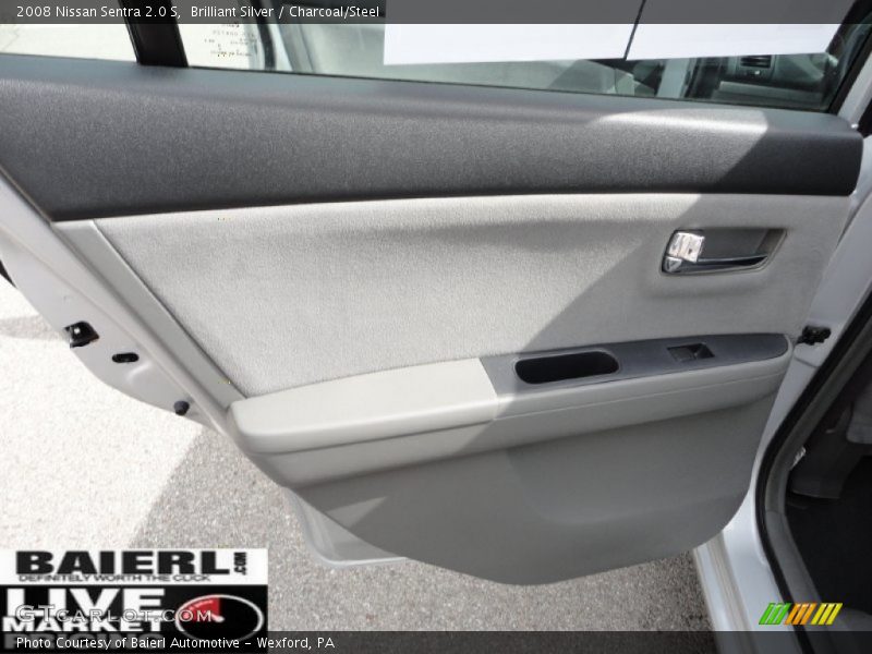 Brilliant Silver / Charcoal/Steel 2008 Nissan Sentra 2.0 S