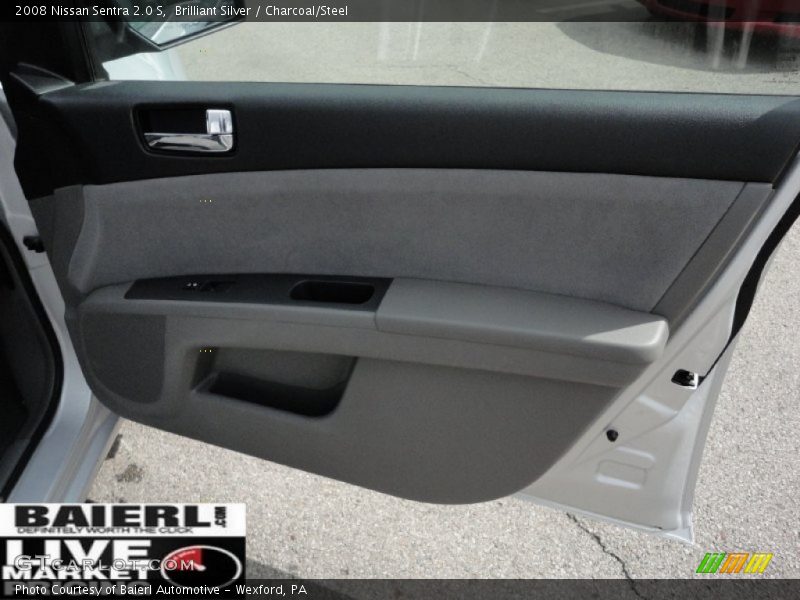 Brilliant Silver / Charcoal/Steel 2008 Nissan Sentra 2.0 S