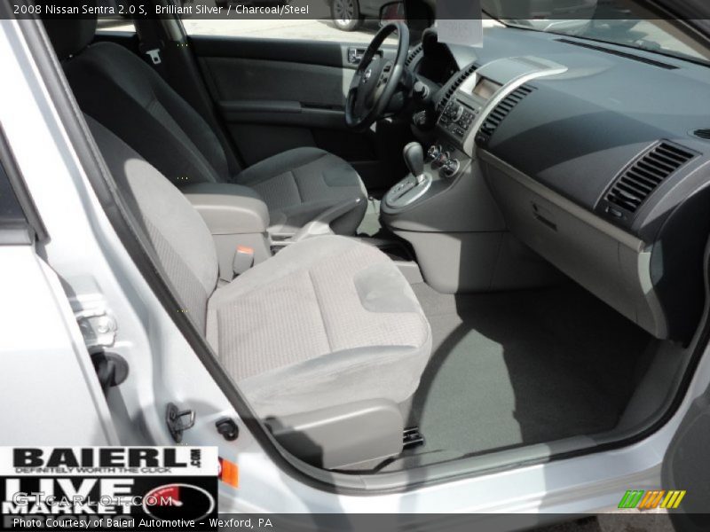 Brilliant Silver / Charcoal/Steel 2008 Nissan Sentra 2.0 S