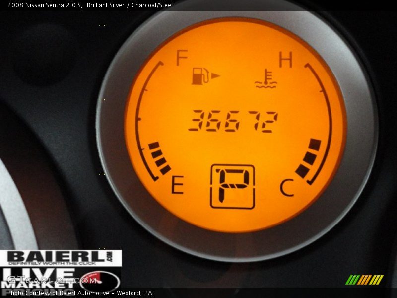 Brilliant Silver / Charcoal/Steel 2008 Nissan Sentra 2.0 S