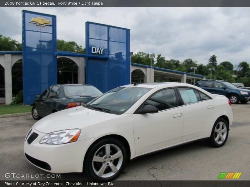 Ivory White / Light Taupe 2008 Pontiac G6 GT Sedan