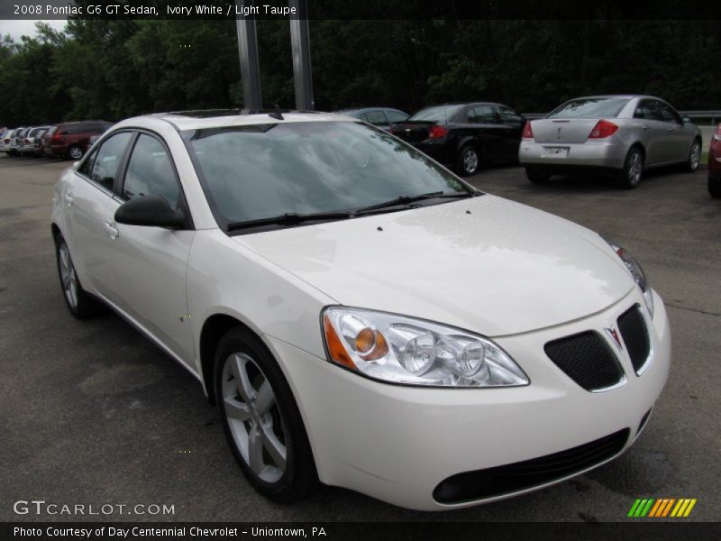 Ivory White / Light Taupe 2008 Pontiac G6 GT Sedan