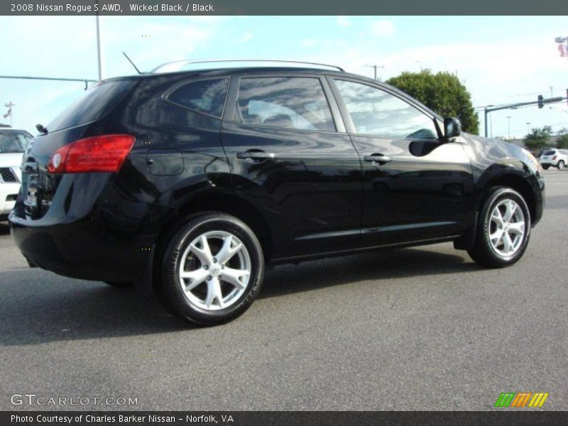 Wicked Black / Black 2008 Nissan Rogue S AWD