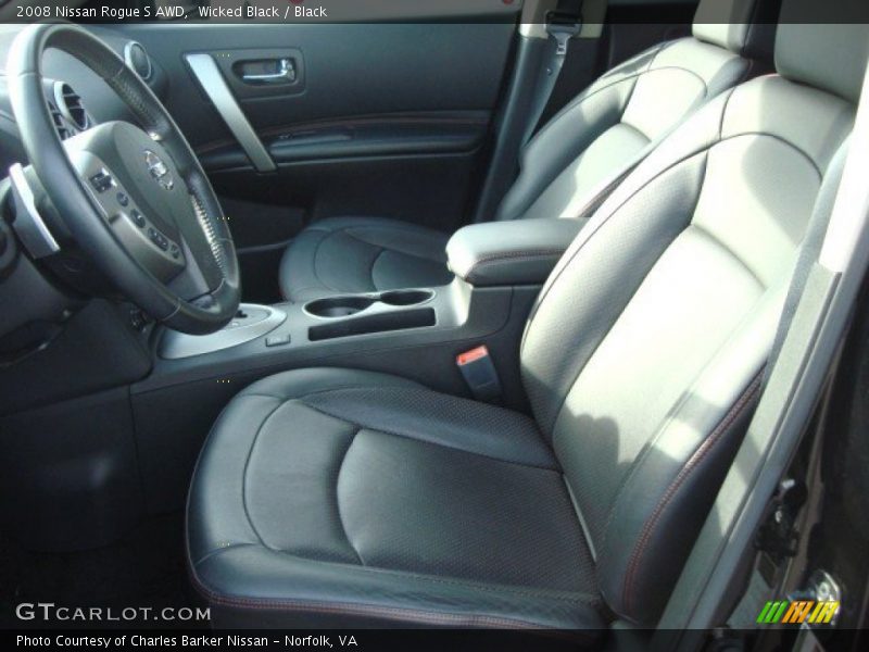 Wicked Black / Black 2008 Nissan Rogue S AWD