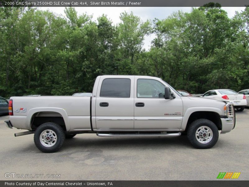 Silver Birch Metallic / Pewter 2006 GMC Sierra 2500HD SLE Crew Cab 4x4