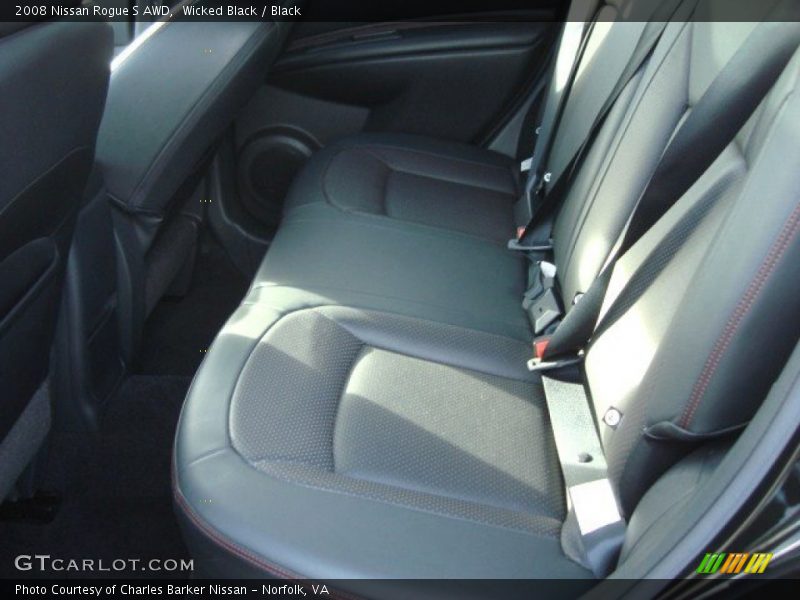 Wicked Black / Black 2008 Nissan Rogue S AWD