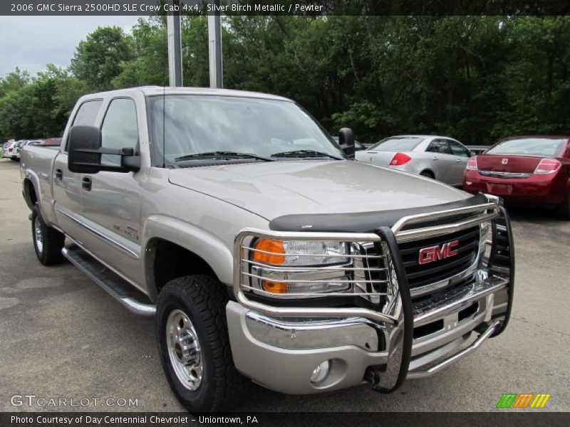 Silver Birch Metallic / Pewter 2006 GMC Sierra 2500HD SLE Crew Cab 4x4