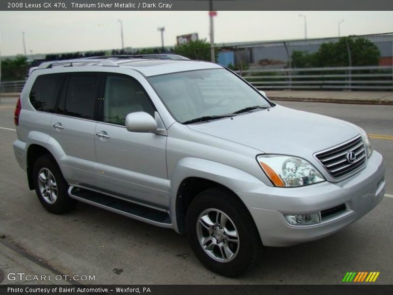 Titanium Silver Metallic / Dark Gray 2008 Lexus GX 470