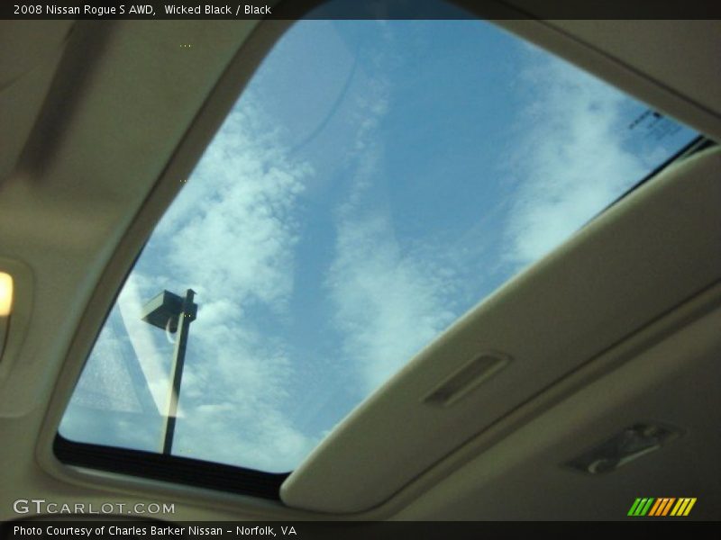 Wicked Black / Black 2008 Nissan Rogue S AWD