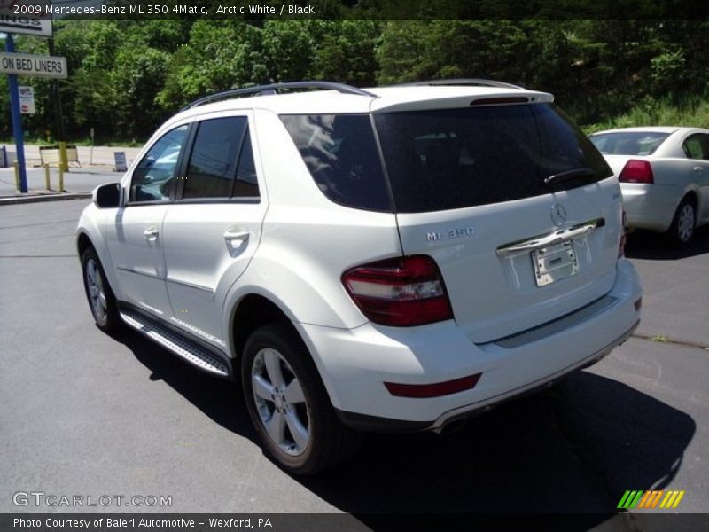 Arctic White / Black 2009 Mercedes-Benz ML 350 4Matic