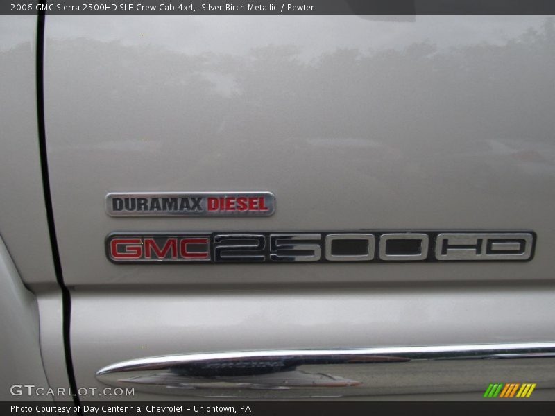 Silver Birch Metallic / Pewter 2006 GMC Sierra 2500HD SLE Crew Cab 4x4
