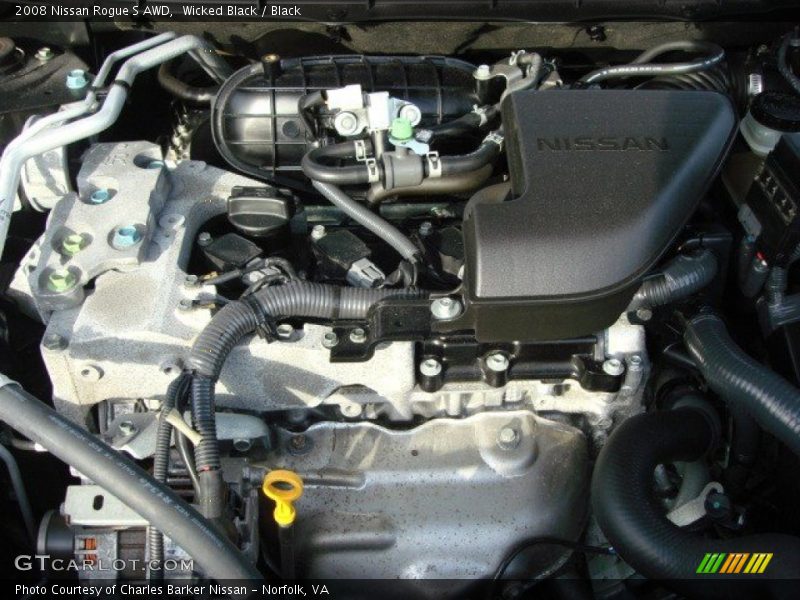Wicked Black / Black 2008 Nissan Rogue S AWD